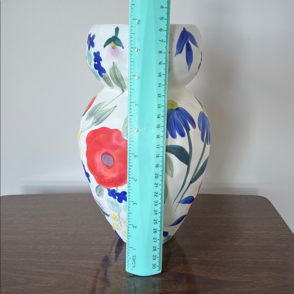 Anthropologie Floral Hand-Painted Ceramic Vase - Picture 11 of 13